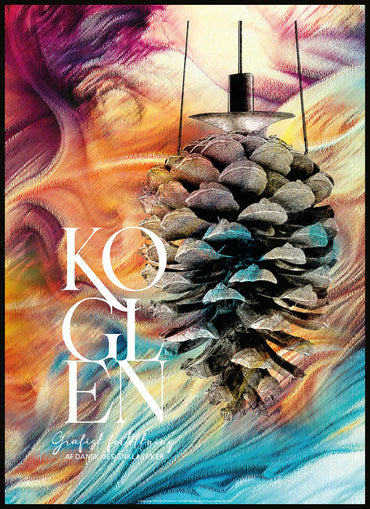 KOGLEN Multi Color - Farverig Grafisk fortolkning af Dansk designklassiker
