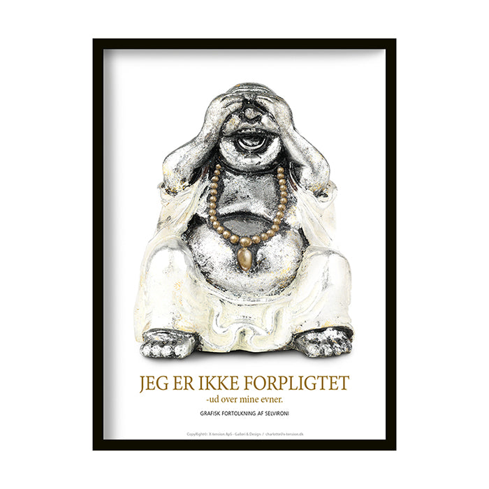 Sæt af de 3 Buddha-figurer, (ikke SE, ikke HØRE, ikke TALE)