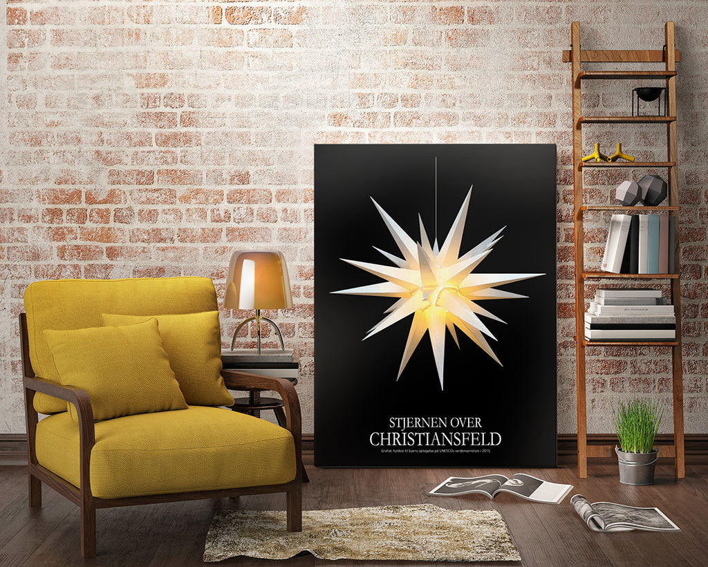 Plakat - Stjernen over Christiansfeld BLACK EDITION