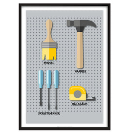 Værktøjsplakat #1 - Fars Dreng Værktøjsvæg