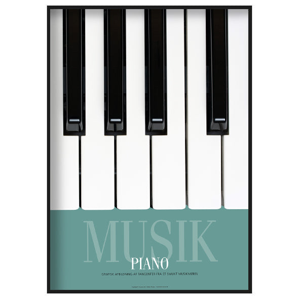 Plakat - Musik Piano