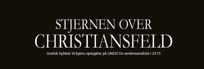 Plakat - Stjernen over Christiansfeld BLACK EDITION