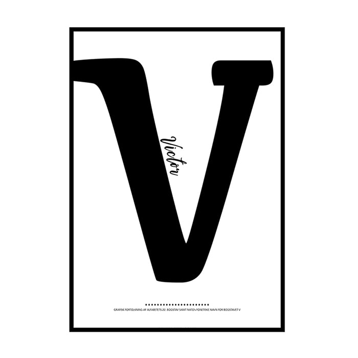Bogstavet V - Det 22. bogstav i alfabetet