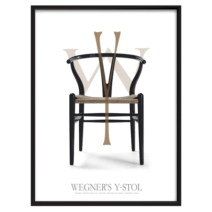 Wegner's Y-stol - Grafisk fortolkning af Hans J. Wegners Y-stolen. Designet i 1949