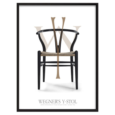 Wegner's Y-stol - Grafisk fortolkning af Hans J. Wegners Y-stolen. Designet i 1949