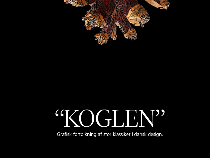 "KOGLEN" Black Original - Grafisk fortolkning af Dansk design klassiker