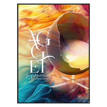 ÆGGET Multi Color - Farverig Grafisk fortolkning af Dansk designklassiker