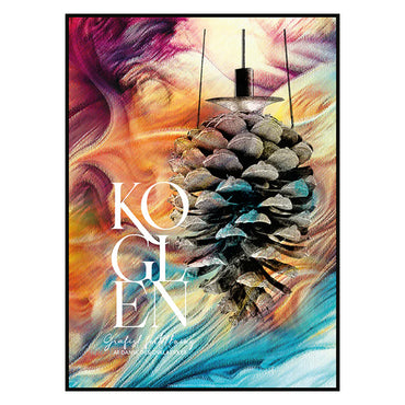 KOGLEN Multi Color - Farverig Grafisk fortolkning af Dansk designklassiker