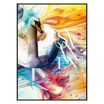 SVANEN Multi Color - Farverig Grafisk fortolkning af Dansk designklassiker