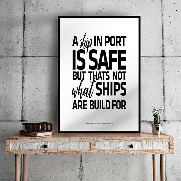 A ship in port...