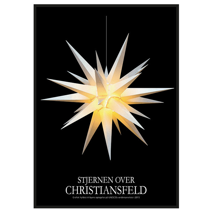 Plakat - Stjernen over Christiansfeld BLACK EDITION