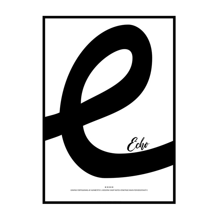 Bogstavet E - Det 5. bogstav i alfabetet