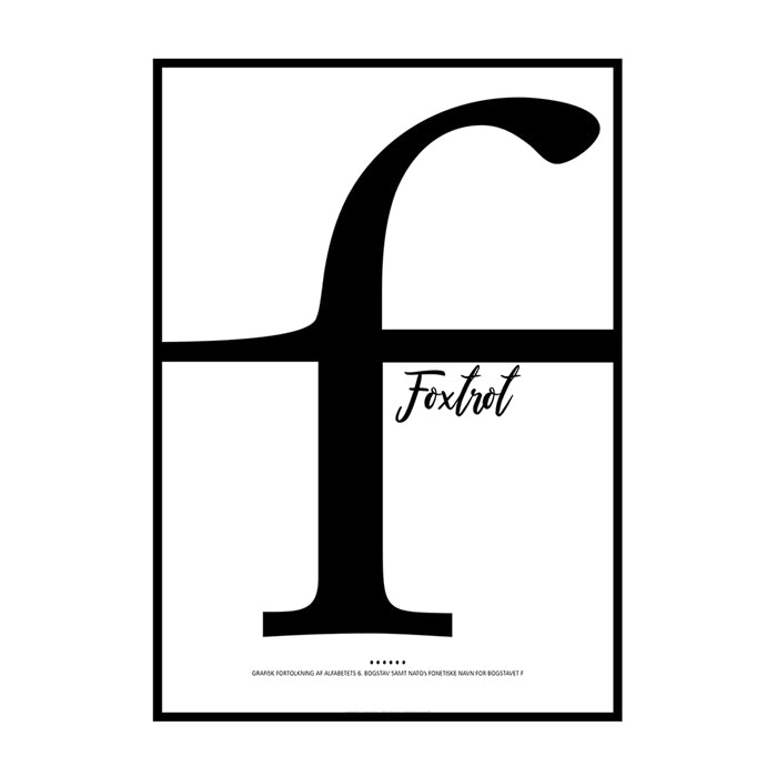 Bogstavet F - Det 6. bogstav i alfabetet