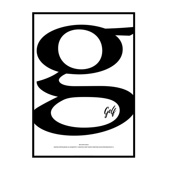 Bogstavet G - Det 7. bogstav i alfabetet