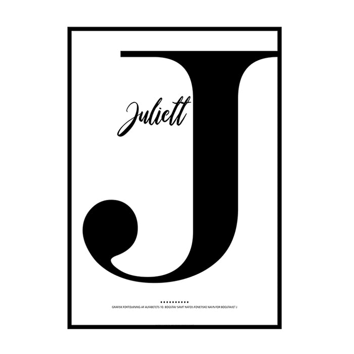 Bogstavet J - Det 10. bogstav i alfabetet