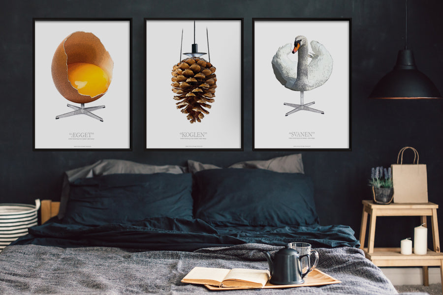 Ægget, Koglen og Svanen miljøbillede af plakater