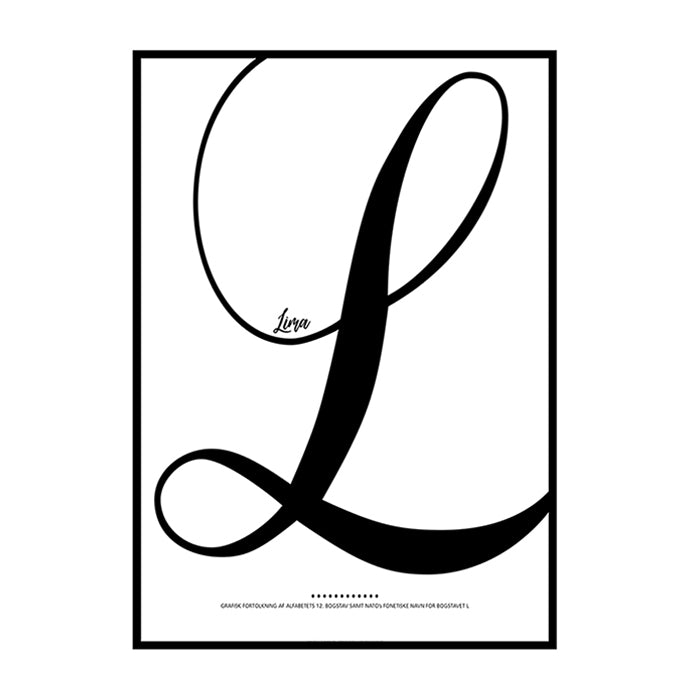 Bogstavet L - Det 12. bogstav i alfabetet