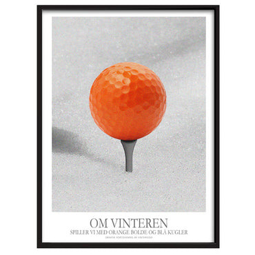 Orange Golf - om vinteren spiller vi med orange bolde og blå kugler