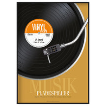 Plakat - Musik Pladespiller