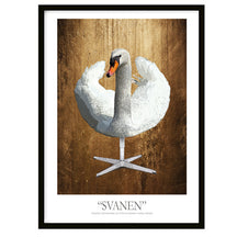 Svanen "GOLDEN" - Grafisk fortolkning af dansk design klassiker