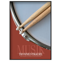 Plakat - Musik Trommestikkere