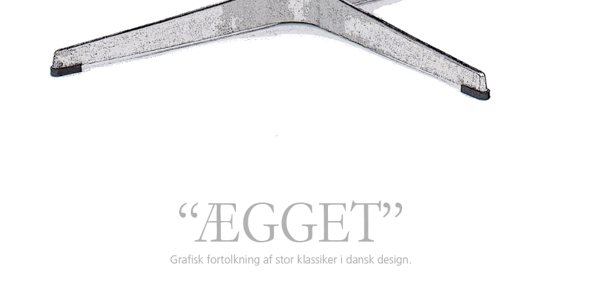 ÆGGET - Grafisk fortolkning af Dansk designklassiker
