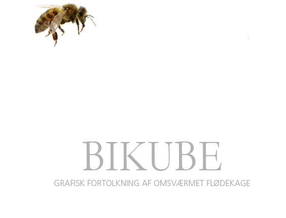 Bikube - Grafisk fortolkning af omsværmet flødekage