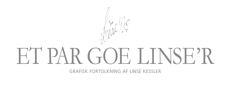 Et par goe Linse'r - Plakat med grafisk hyldest til SKØNNE Linse fra Bryggen