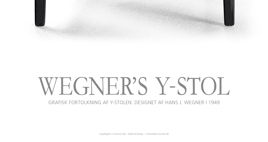 Wegner's Y-stol - Grafisk fortolkning af Hans J. Wegners Y-stolen. Designet i 1949